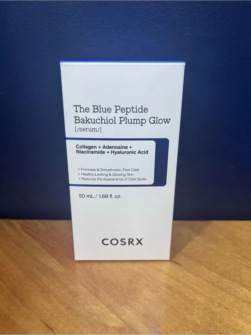 COS The Blue Peptide Bakuchiol Plump Glow Serum - White & Blue